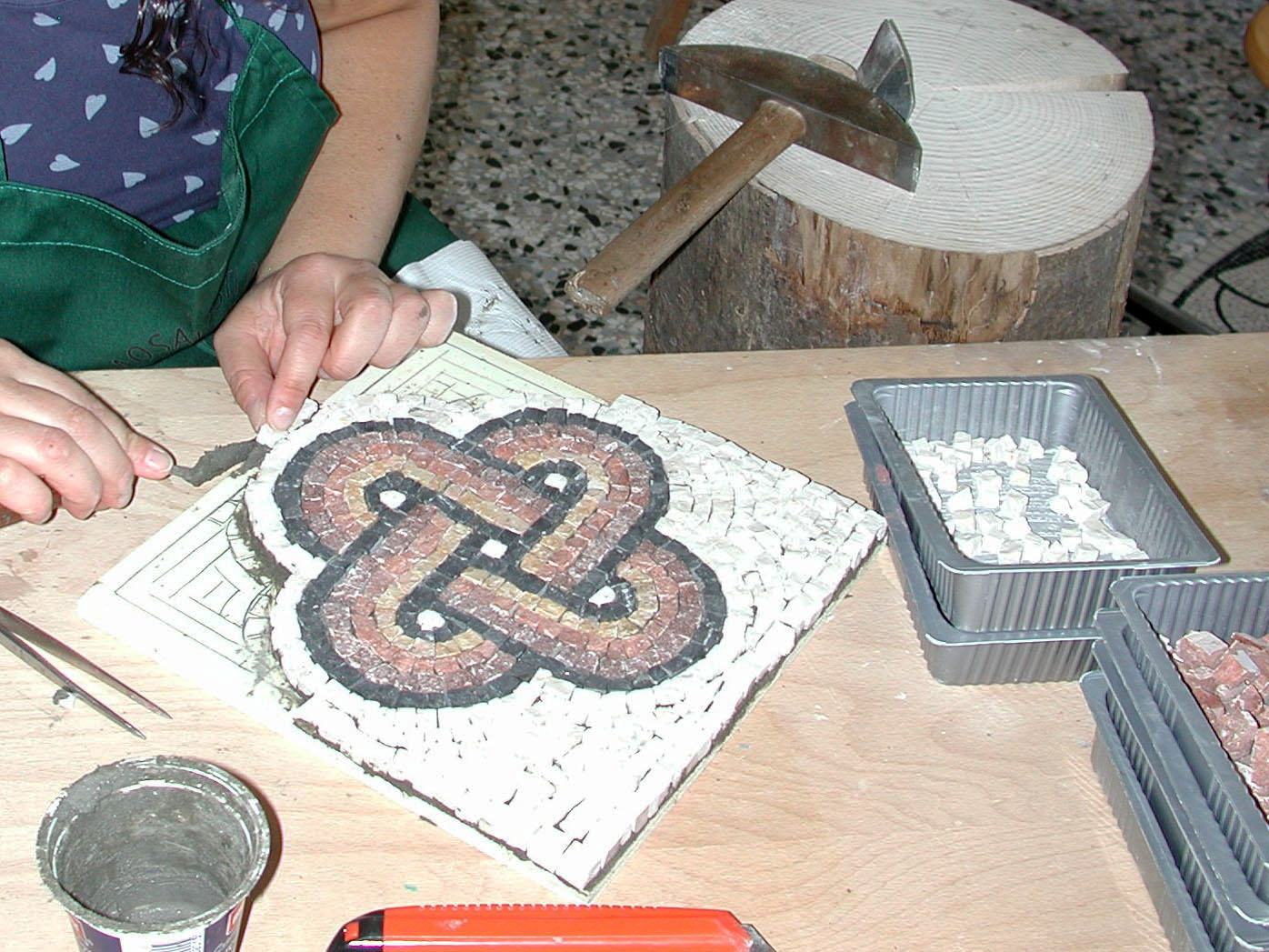 making a mosaic