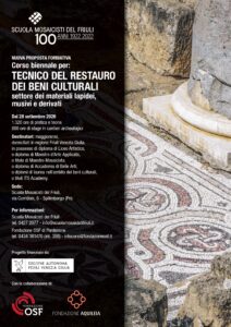 Poster for the restoration course, August 2026